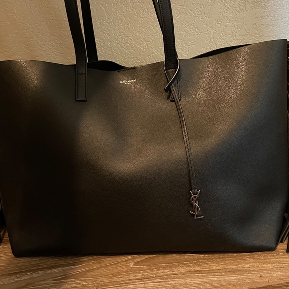 Saint Laurent Leather Fringe Tote Bag - Picture 3 of 10